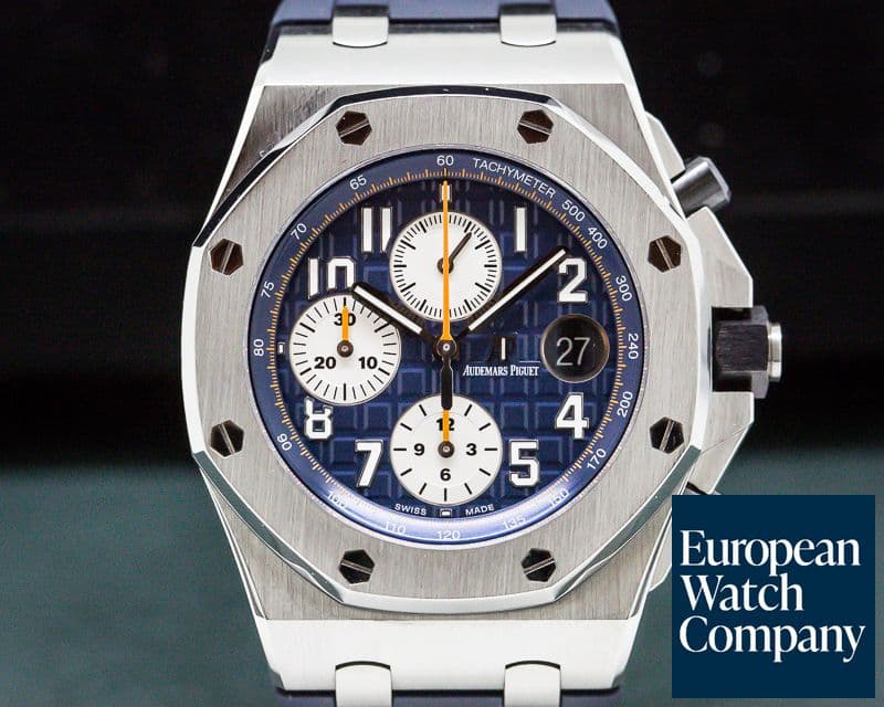 Image of Audemars Piguet Royal Oak Offshore Blue Dial SS / Rubber