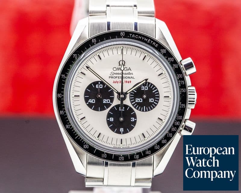 Image of Omega Apollo XI 35th Anniversary Speedmaster Panda Dial COMPLETE  