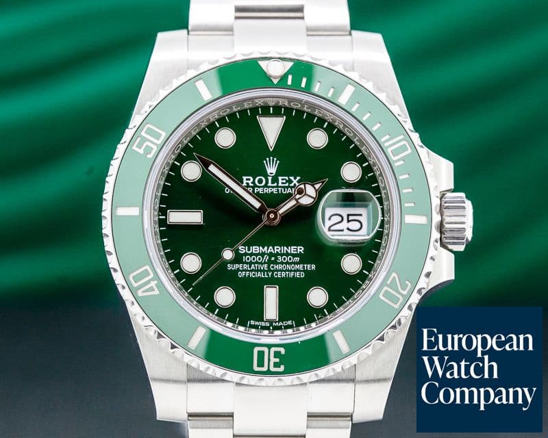 Image of Rolex Submariner Green Ceramic Bezel Green Dial SS 