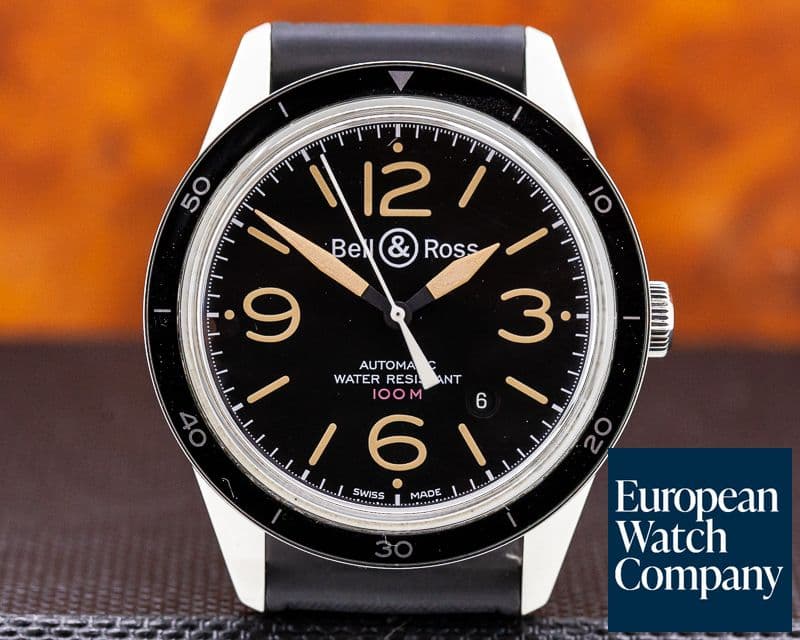 Image of Bell & Ross BRV 123 Sport Heritage SS Rubber Strap