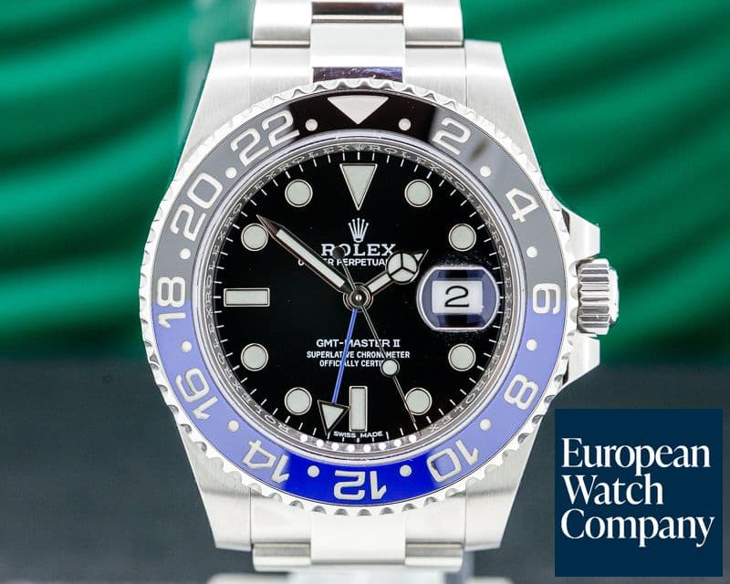 Image of Rolex GMT Master II Ceramic Black & Blue "Batman" SS 