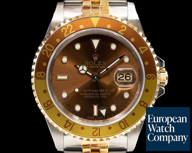 Image of Rolex GMT Master II Root Beer Dial 18K / SS LIKE NEW