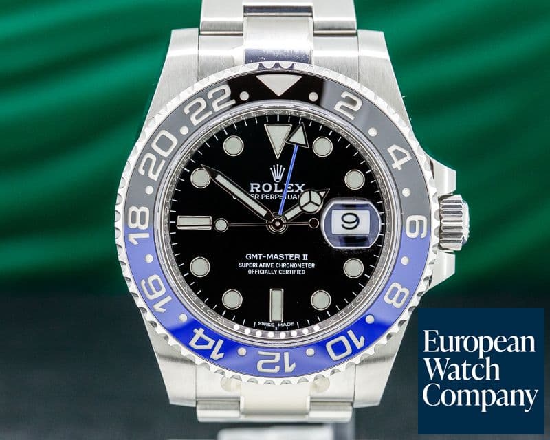 Image of Rolex GMT Master II Ceramic Black & Blue "Batman" SS 