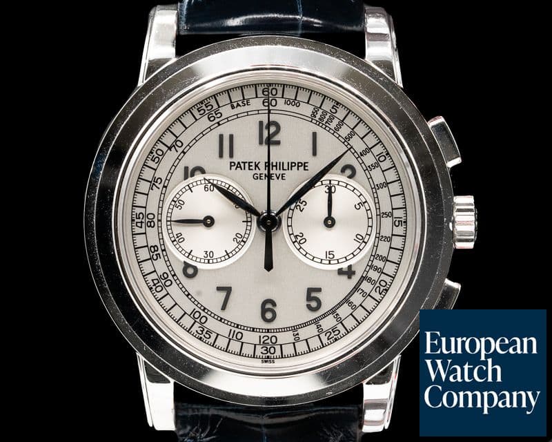 Image of Patek Philippe 5070 White Gold Chronograph UNPOLISHED 