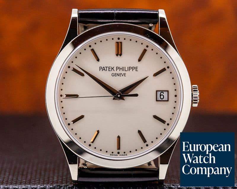 Image of Patek Philippe Calatrava 18K White Gold Silver Dial UNWORN