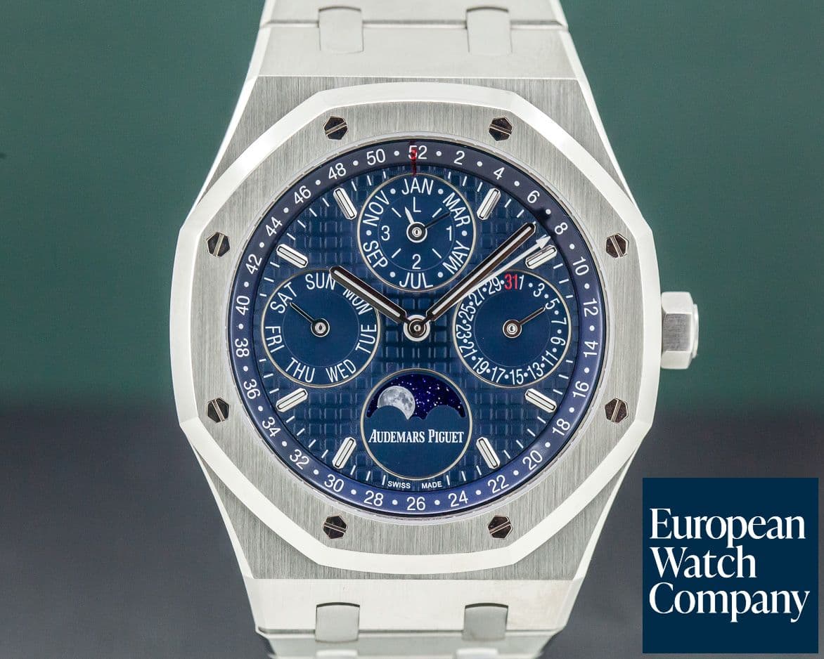 Image of Audemars Piguet Royal Oak Perpetual Calendar SS Blue Dial 41MM 