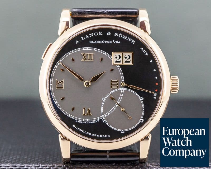 Image of A. Lange and Sohne Grand Lange 1 18K Rose Gold Black Dial