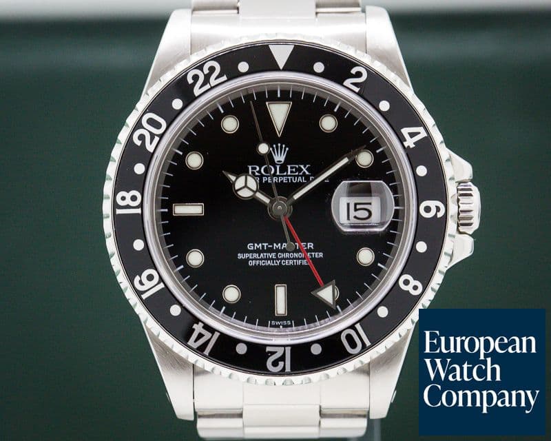 Image of Rolex GMT Master SS Black Bezel FULL SET