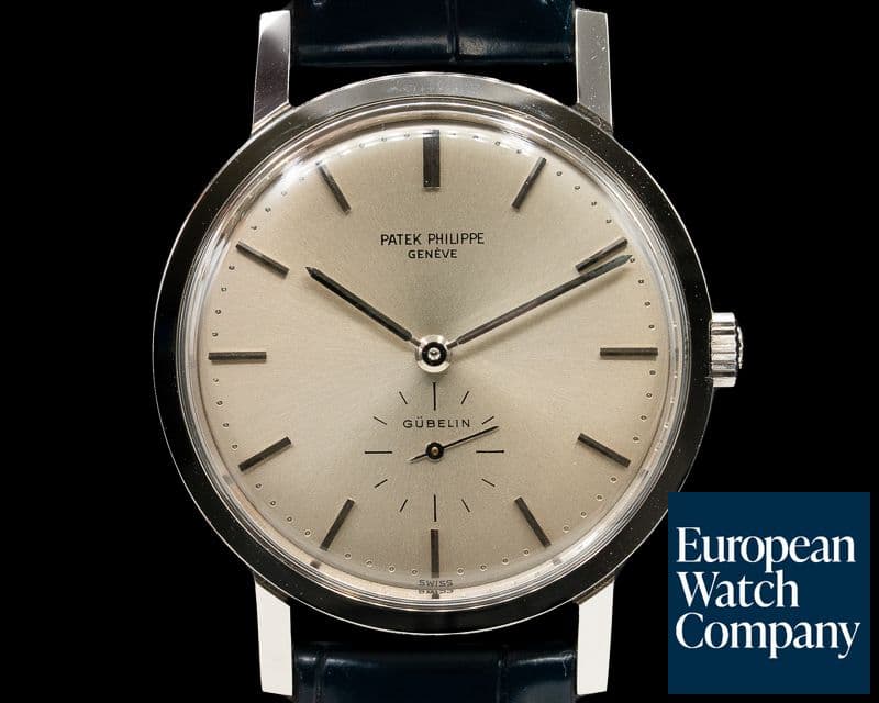 Image of Patek Philippe 3466 Steel Calatrava GUBELIN ORIGINAL CERTIFICATE AND RECEIPT 