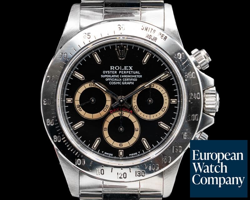 Image of Rolex PATRIZZI Daytona SS Black Dial Zenith FULL SET  
