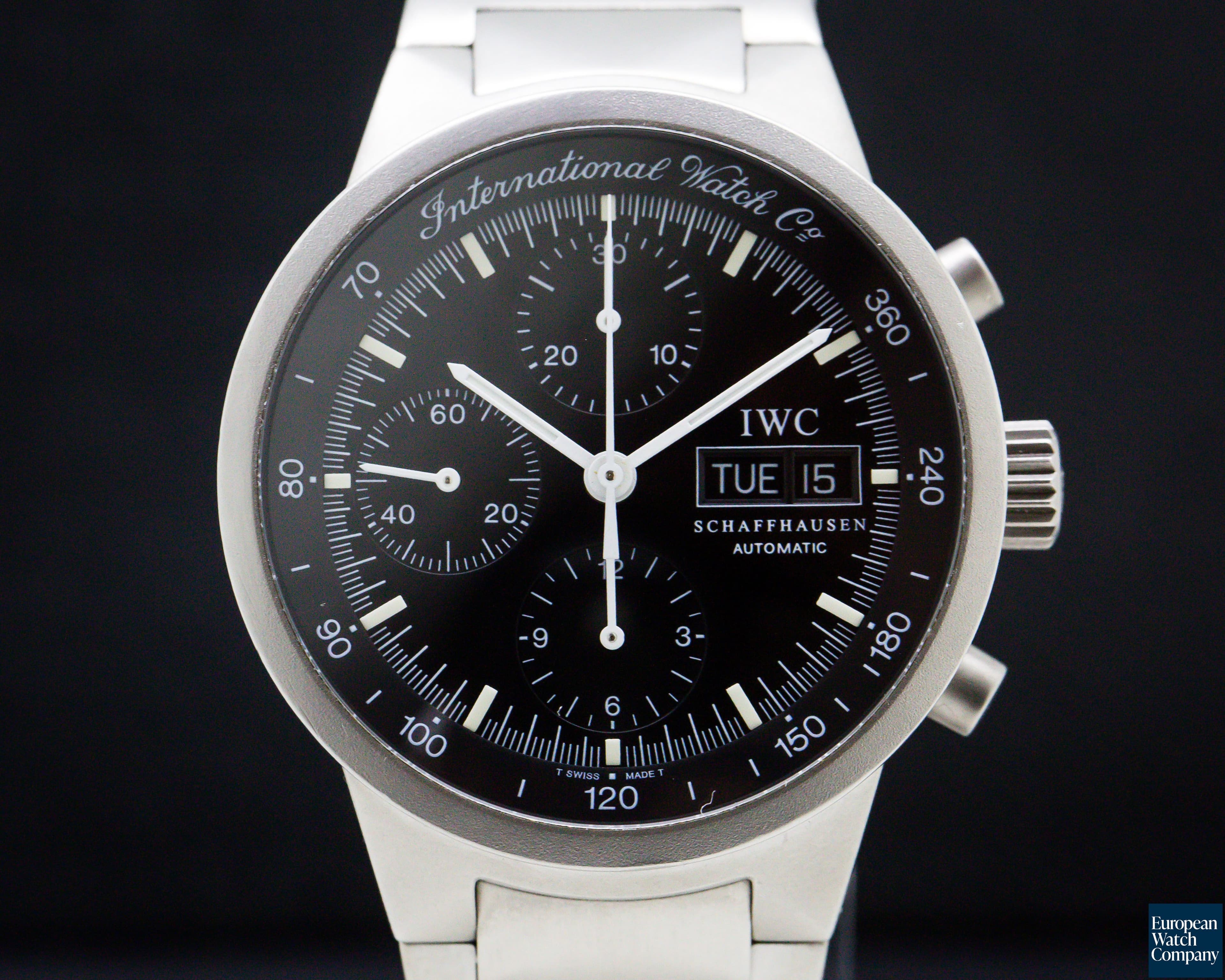 Image of IWC GST Chronograph Black Dial Titanium
