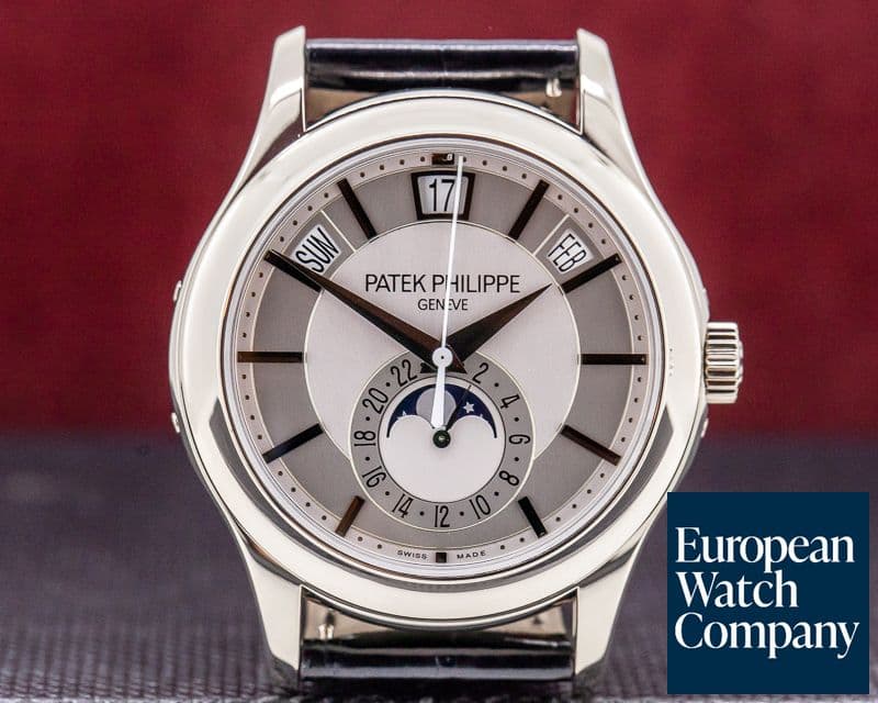 Image of Patek Philippe Annual Calendar Silver Dial 18K White Gold 

