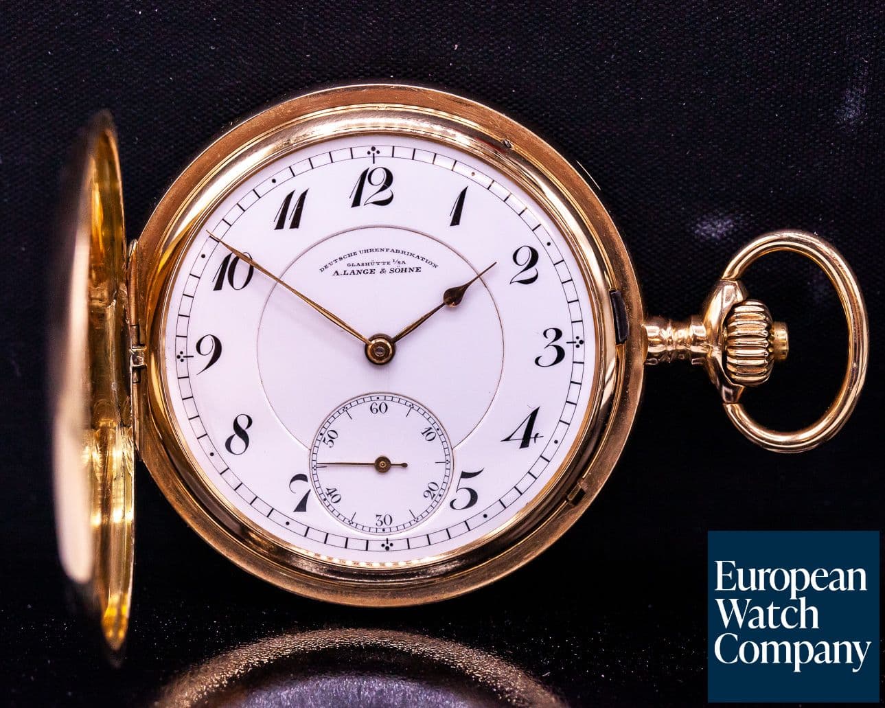 Image of A. Lange and Sohne A. Lange & Sohne 14K rose gold vintage pocket watch
