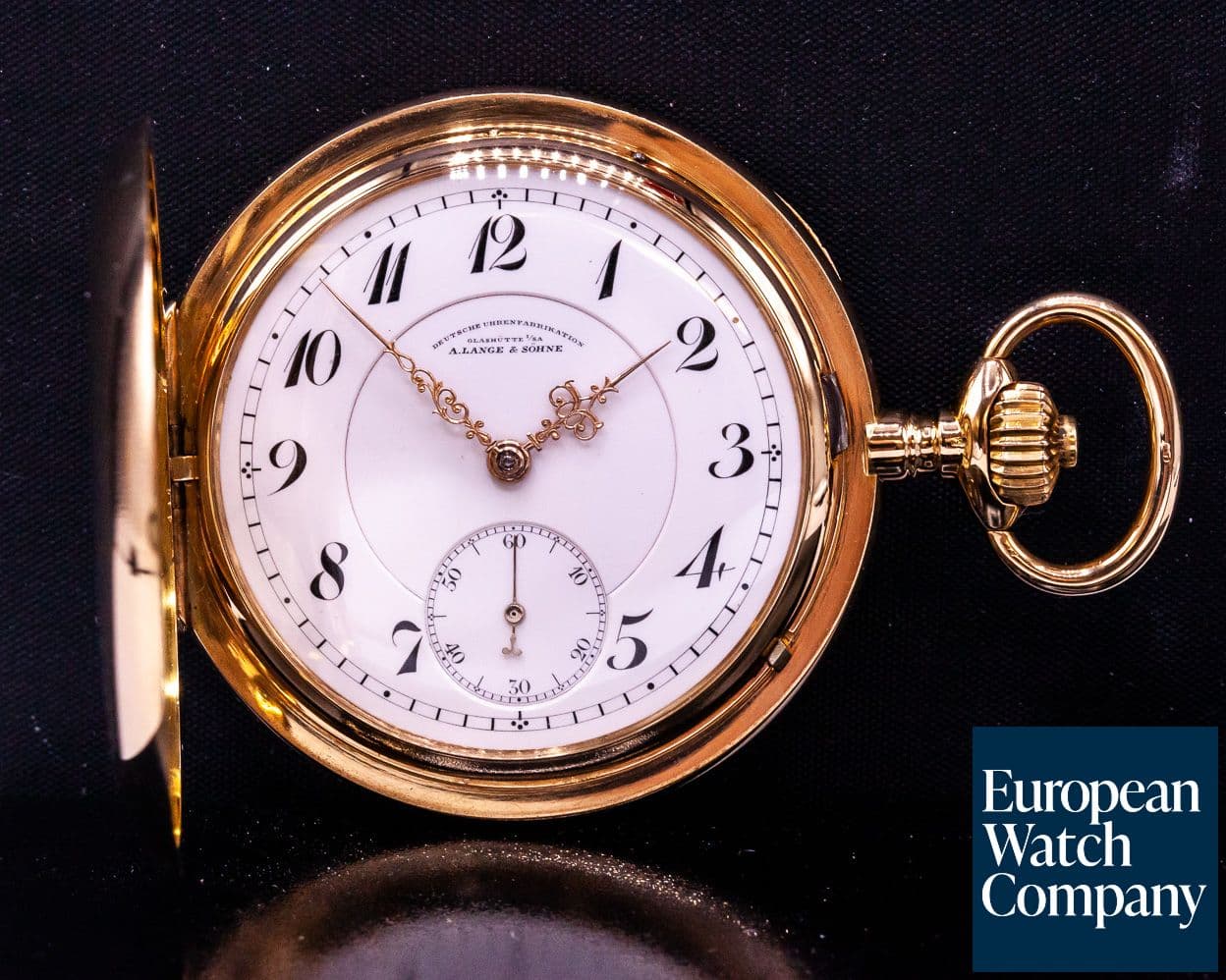 Image of A. Lange and Sohne A. Lange & Sohne 14K rose gold vintage pocket watch