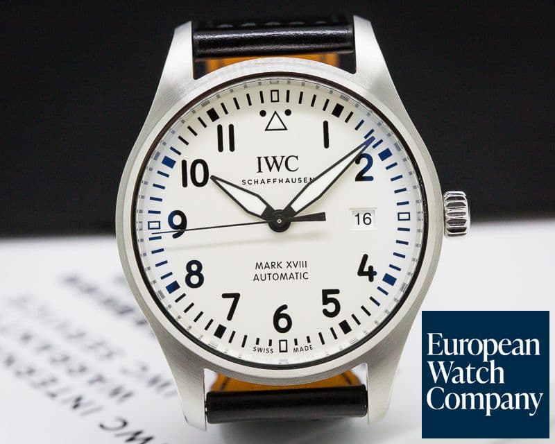 Image of IWC Mark XVIII White Dial SS 