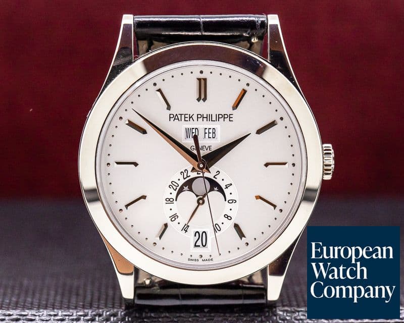 Image of Patek Philippe Annual Calendar Silver Dial 18K White Gold 