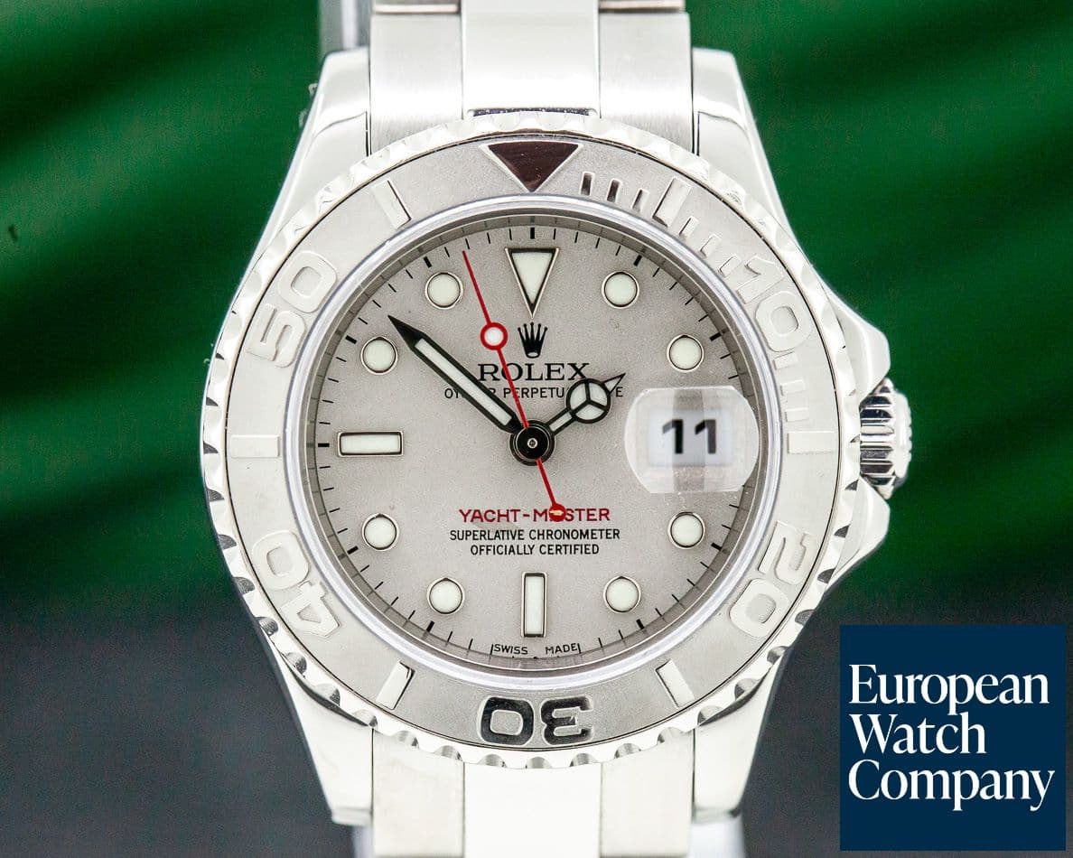Image of Rolex Ladies Yacht Master SS / Platinum Bezel