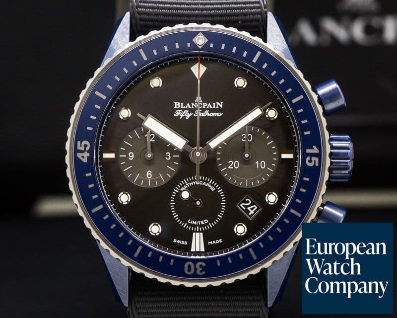 Image of Blancpain Fifty Fathoms Bathyscaphe Chronograph Ocean Commitment II 
