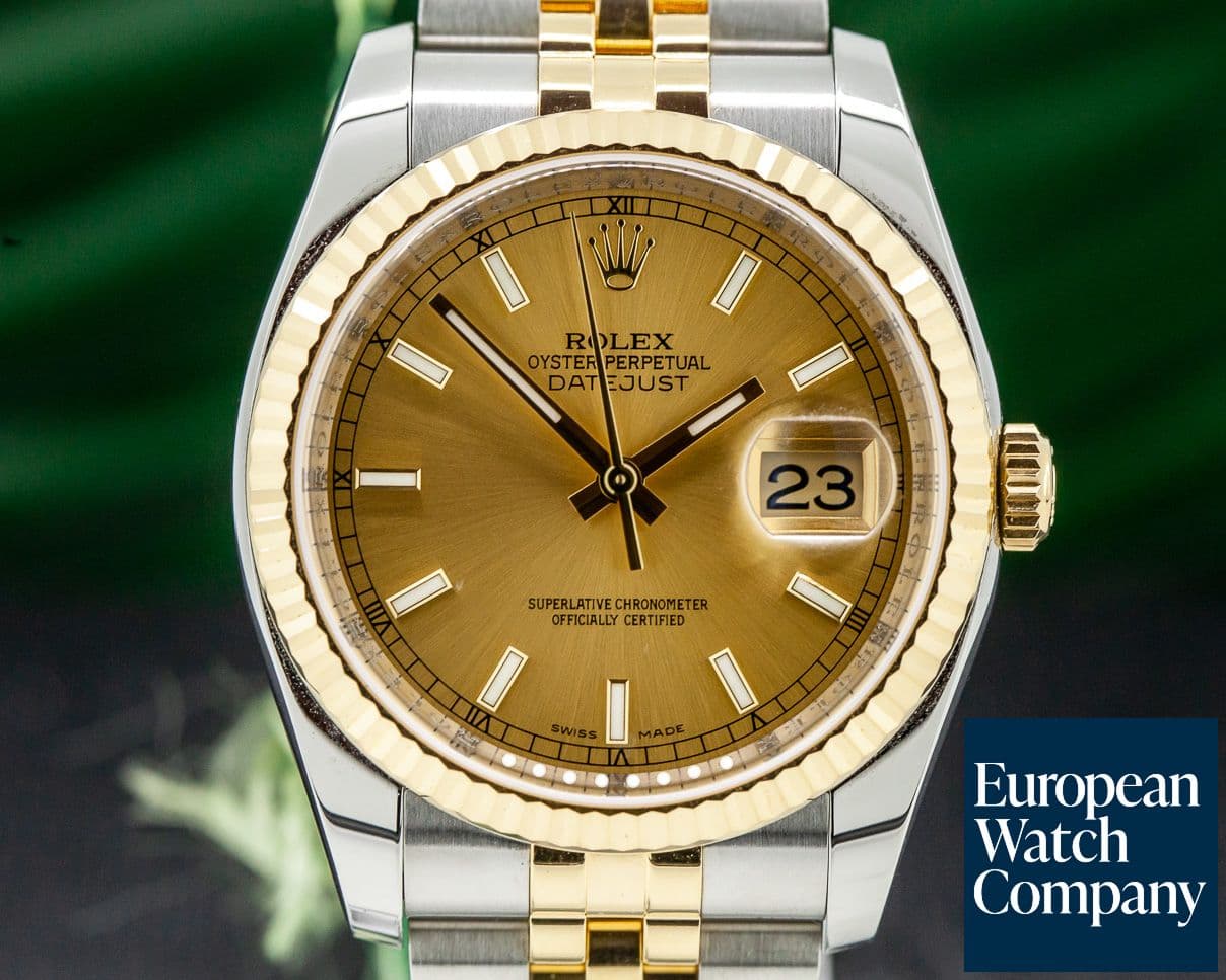 Image of Rolex Datejust Champagne Dial 18K / SS Jubilee 