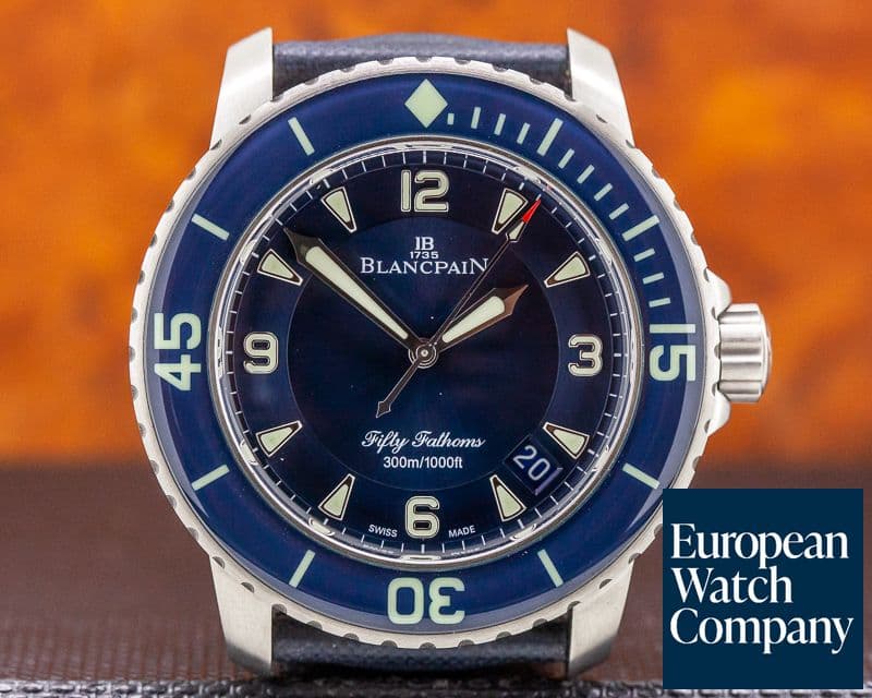 Image of Blancpain Fifty Fathoms / Blue Dial Titanium
