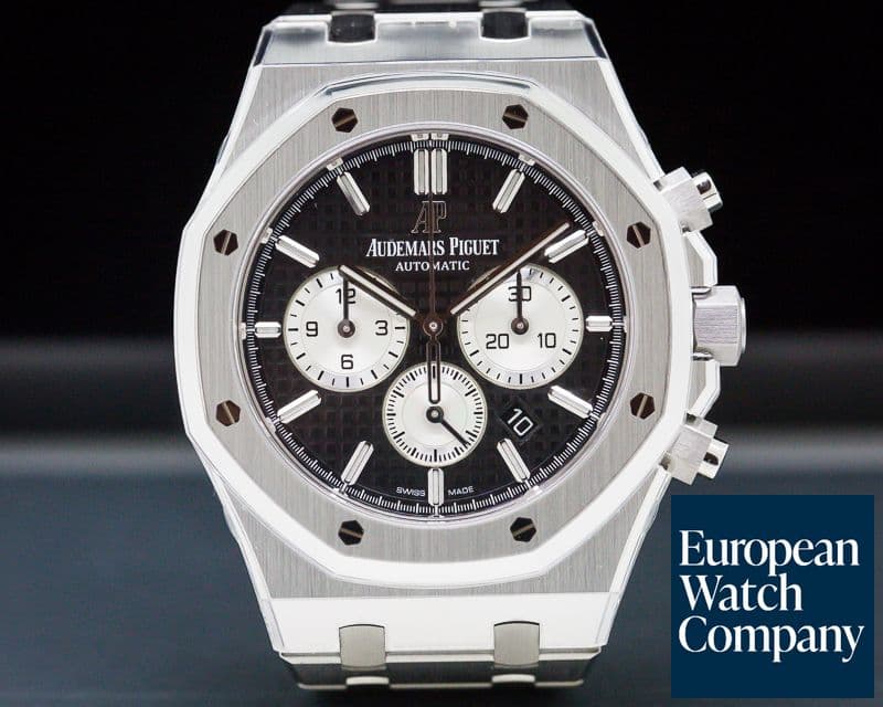 Image of Audemars Piguet Royal Oak Chronograph Black Dial SS 41MM UNWORN