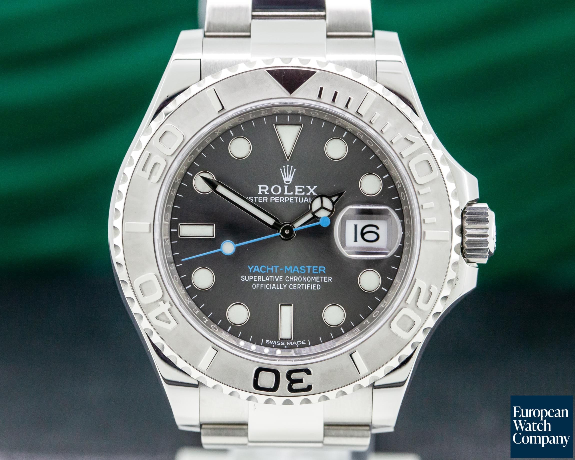Image of Rolex Yacht Master SS Rhodium Dial / Platinum Bezel