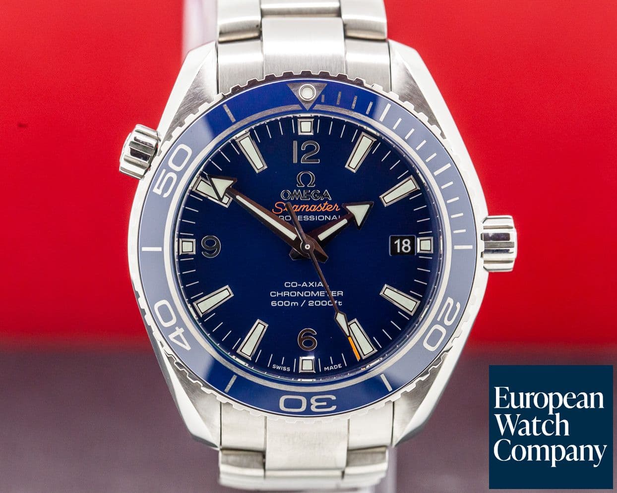 Image of Omega Seamaster Planet Ocean Co-Axial Blue Dial Titanium