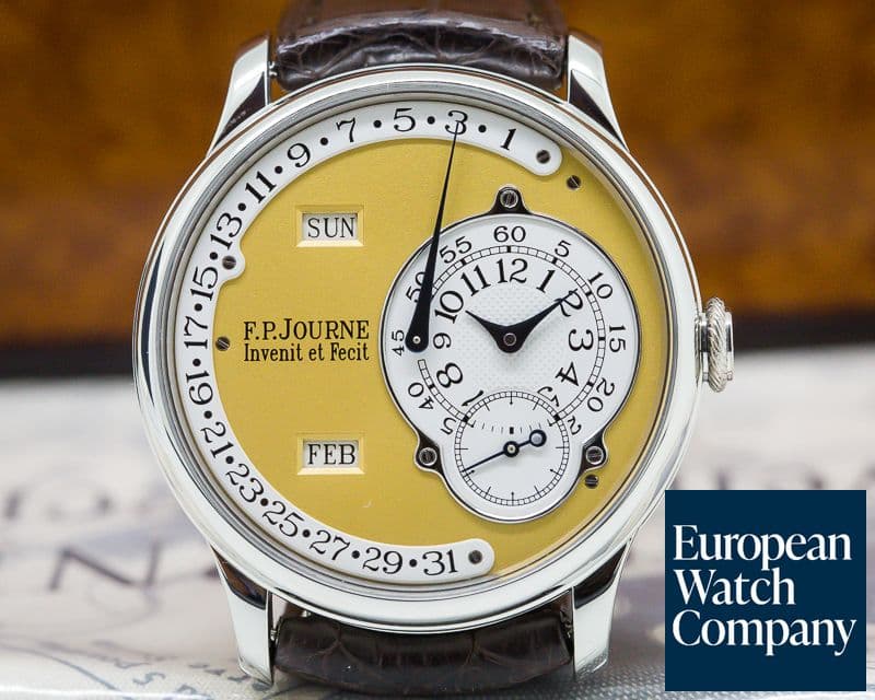 Image of F. P. Journe Octa Calendrier Platinum / Yellow Gold Dial 38MM BRASS MOVEMENT
