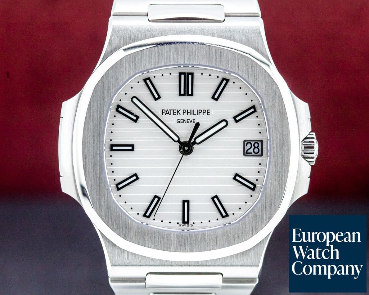 Image of Patek Philippe Jumbo Nautilus White Dial SS 