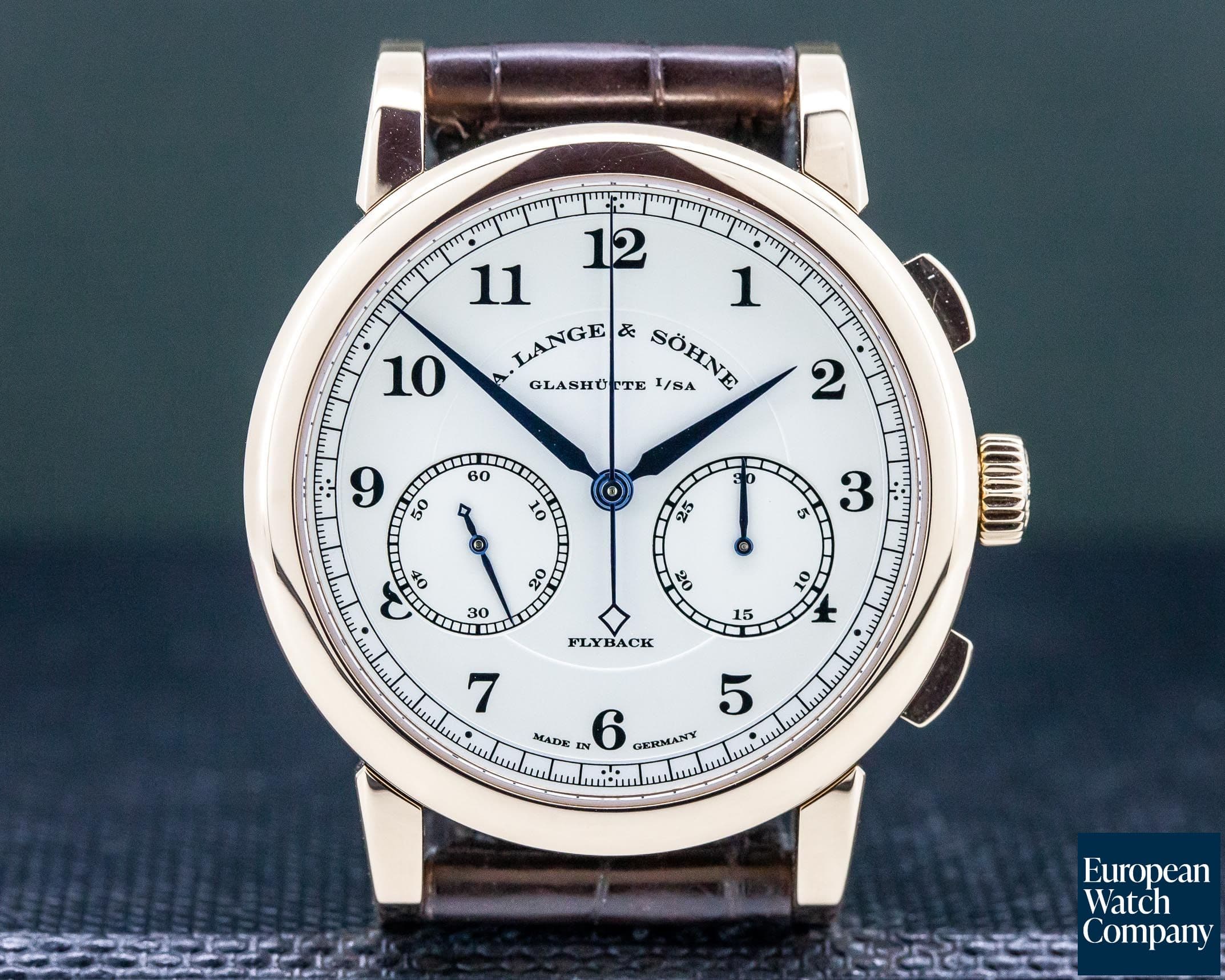 Image of A. Lange and Sohne 1815 Chronograph 18K Rose Gold Silver Dial 