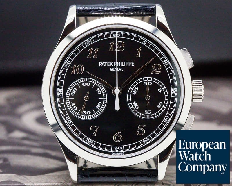 Image of Patek Philippe Chronograph 18K White Gold Black Dial 