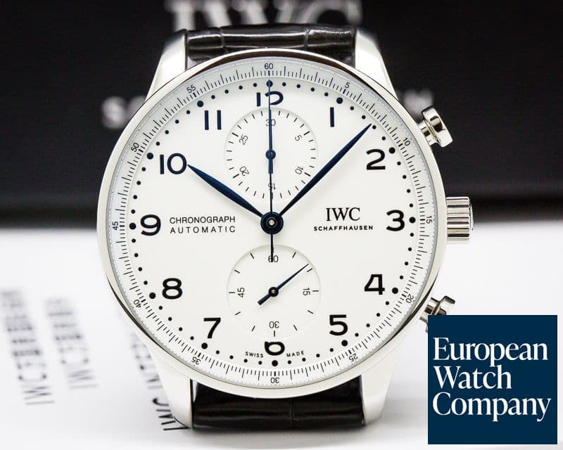 Image of IWC Portuguese Chronograph SS Lacquered Dial 150th Anni Limited
