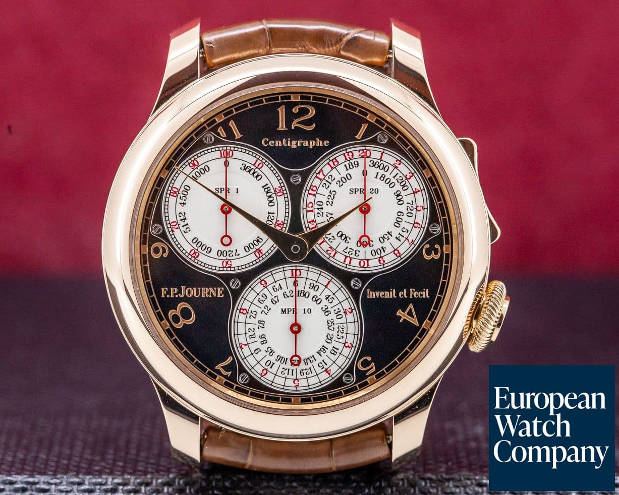 Image of F. P. Journe Centigraphe Souverain BOUTIQUE EDITION 18K Rose Gold / Black Dial