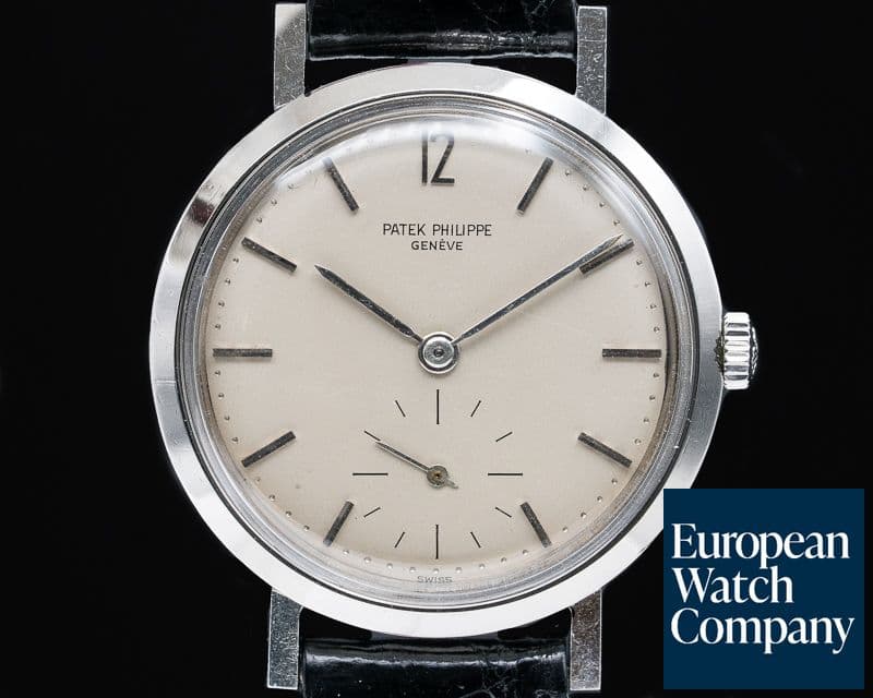 Image of Patek Philippe 3418 Calatrava Waterproof Case Stainless Steel Circa 1957