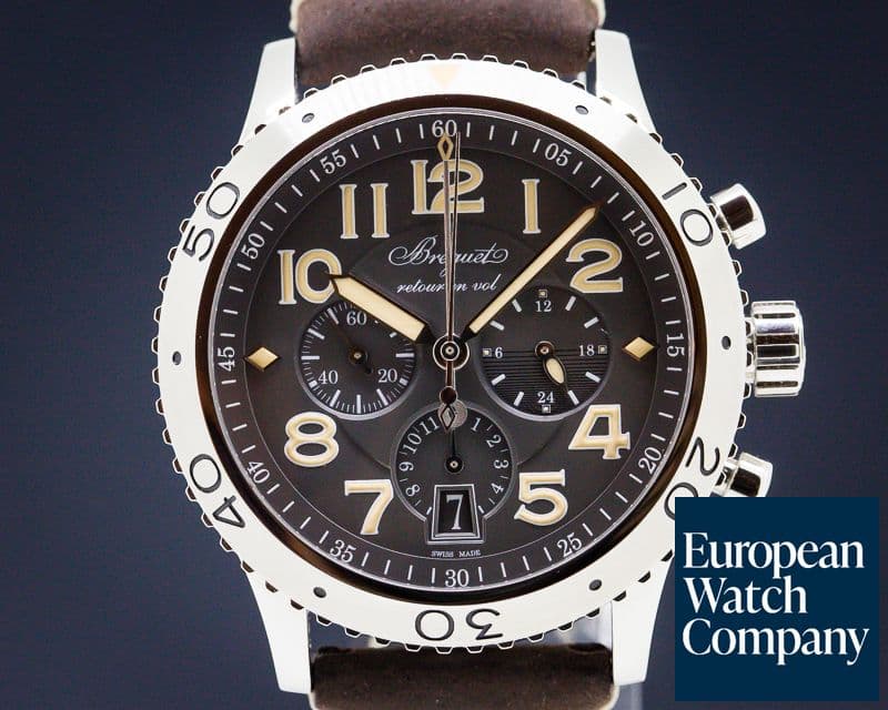 Image of Breguet Type XXI Flyback SS Grey Dial 