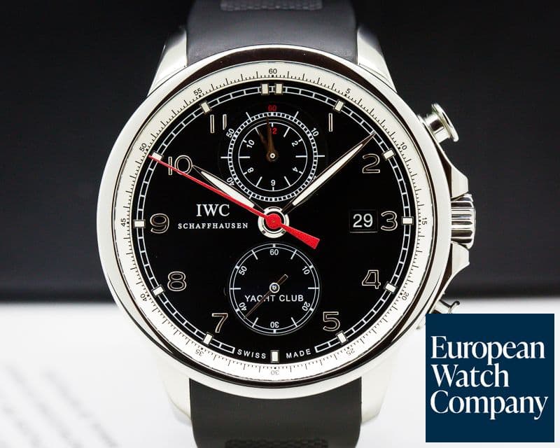 Image of IWC IWC Portuguese Yacht Club Flyback SS Black Dial
