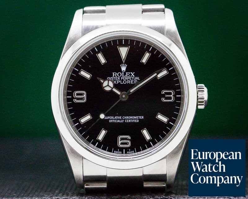 Image of Rolex Explorer I 36MM SS Black Dial 

