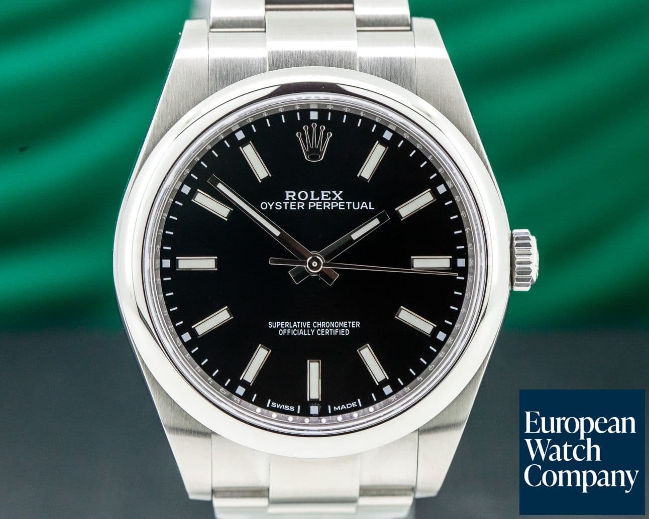 Image of Rolex Oyster Perpetual SS Black Stick Dial 