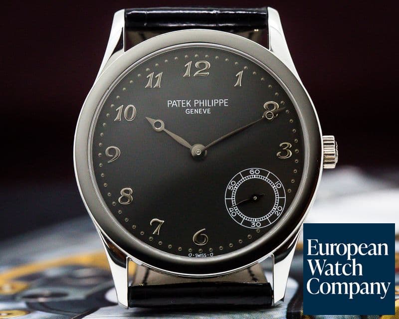 Image of Patek Philippe Calatrava Automatic Grey Arabic Dial Platinum RARE