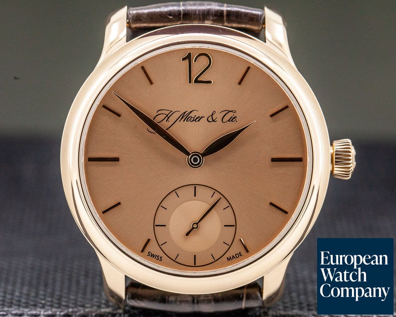 Image of H. Moser & Cie Endeavour MAYU 18K Rose Gold Salmon Dial