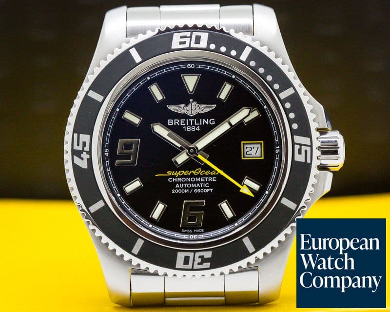 Image of Breitling SuperOcean 44 Stainless Steel Black Dial