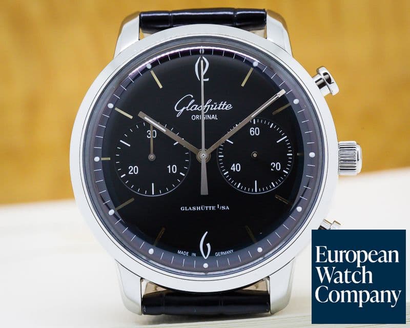 Image of Glashutte Original Senator Sixties Chronograph Black Dial 42MM