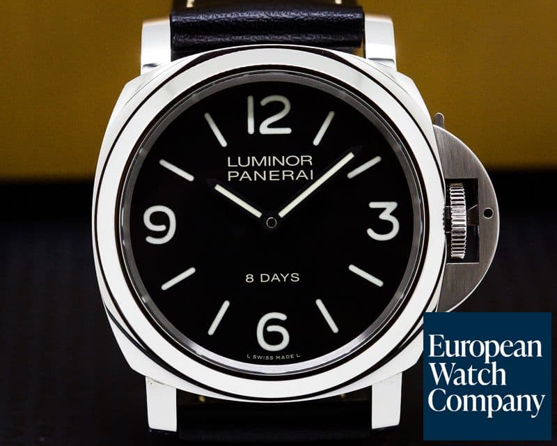 Image of Panerai Luminor Base 8 Days Black Painted Dial