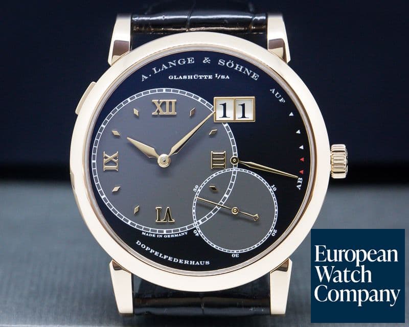 Image of A. Lange and Sohne Grand Lange 1 18K Rose Gold Black Dial