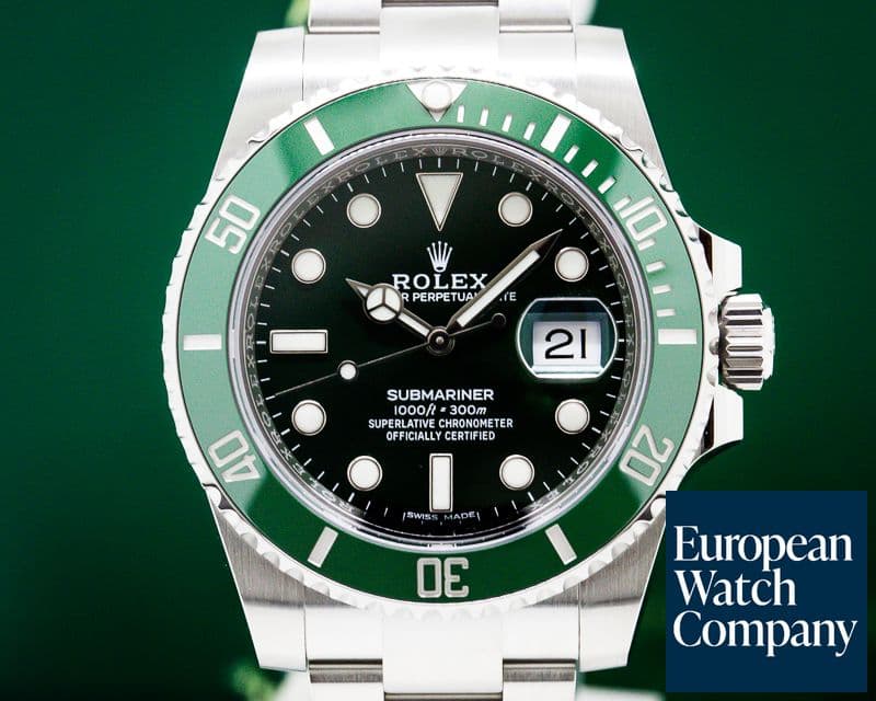 Image of Rolex Submariner Green Ceramic Bezel Green Dial SS UNWORN