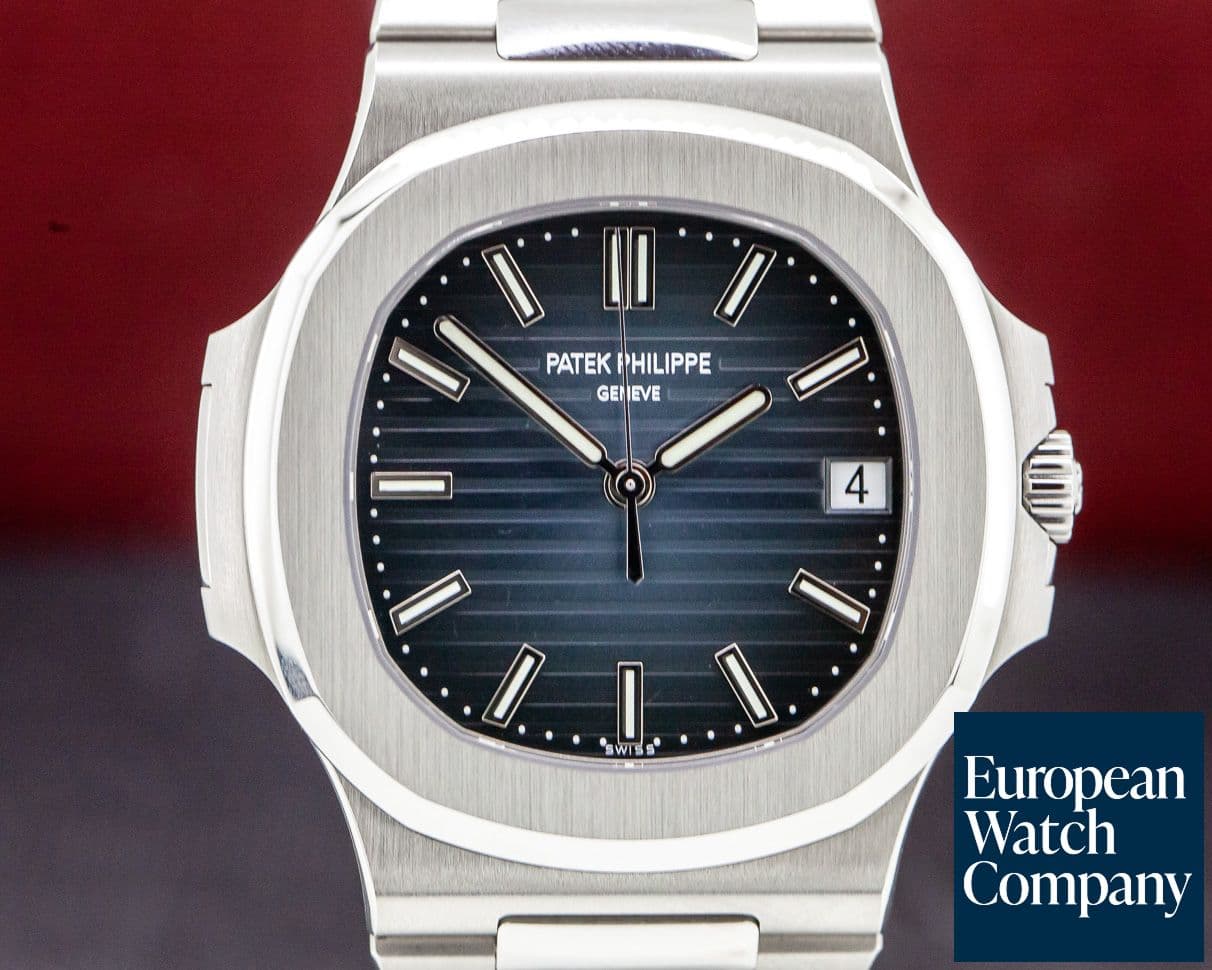 Image of Patek Philippe Jumbo Nautilus Blue Dial SS UNWORN