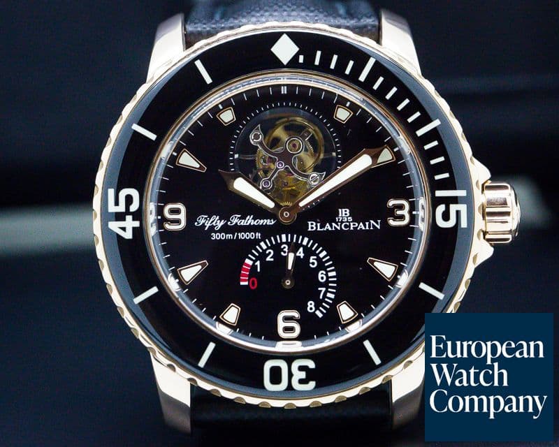 Image of Blancpain Fifty Fathoms 8-Day Tourbillon 18K Rose Gold / Kevlar 