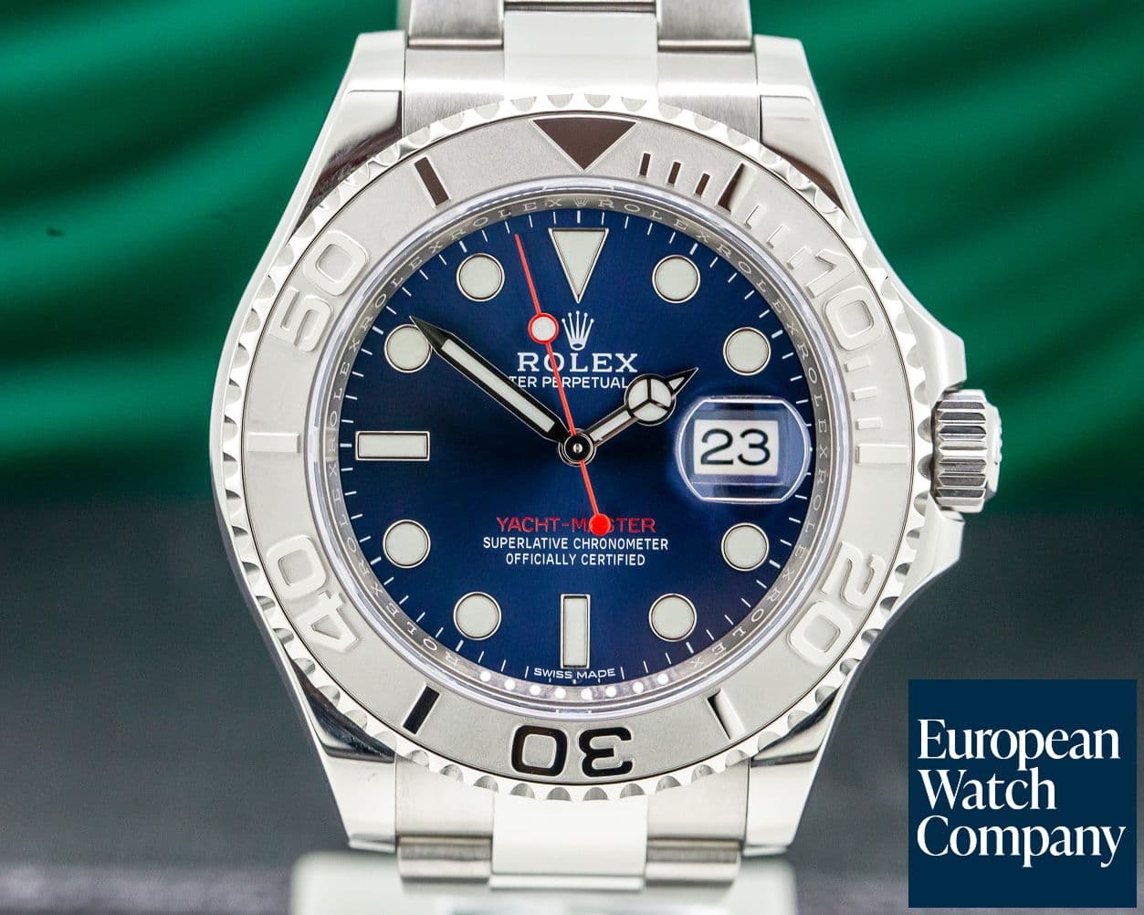 Image of Rolex Yacht Master SS Blue Dial / Platinum Bezel 
