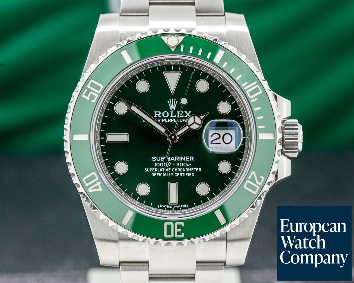 Image of Rolex Submariner Green Ceramic Bezel Green Dial SS UNWORN