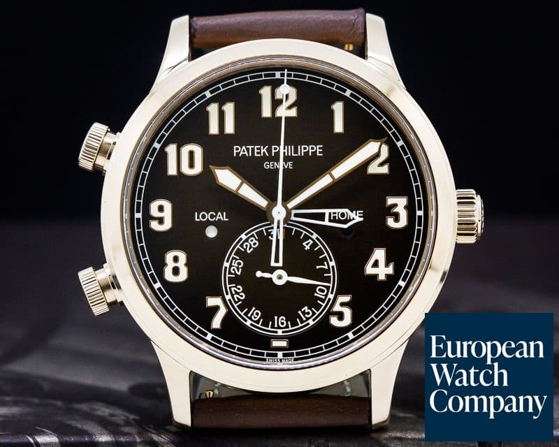 Image of Patek Philippe Calatrava Pilot Travel Time 18k Rose Gold 